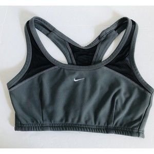 Nike Fit Sports Bra Women Sz Sm. 4-6 Front Swoosh Racer Back Training Running